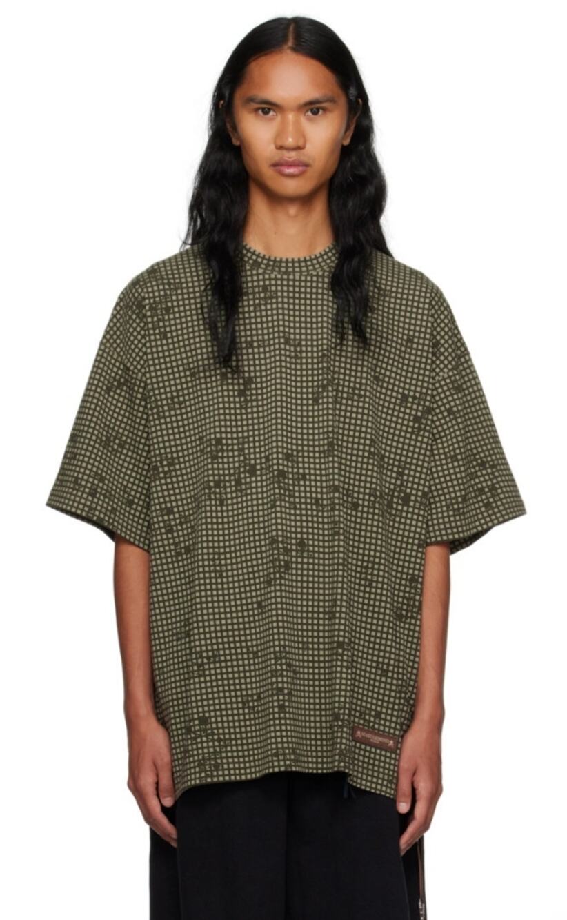 Mastermind World | Khaki Check T-shirt In Night Desert L